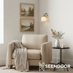 Load image into Gallery viewer, Kalvora Curved Arm Design Modern Wall Sconce for Bedroom &amp; Living Room
