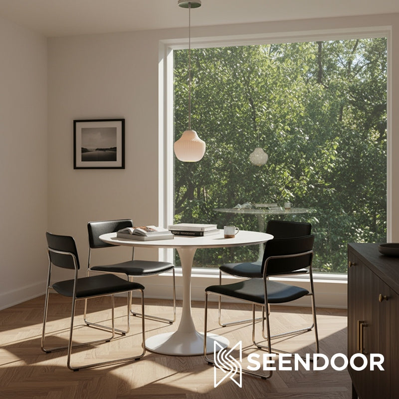 Rivrona Ribbed Fluted Modern Pendant Light for Dining & Kitchen