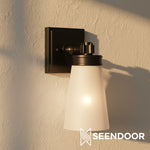 Load image into Gallery viewer, Derlina Classic Multi-head Glass Shade Wall Lamp for Bathroom &amp; Bedroom
