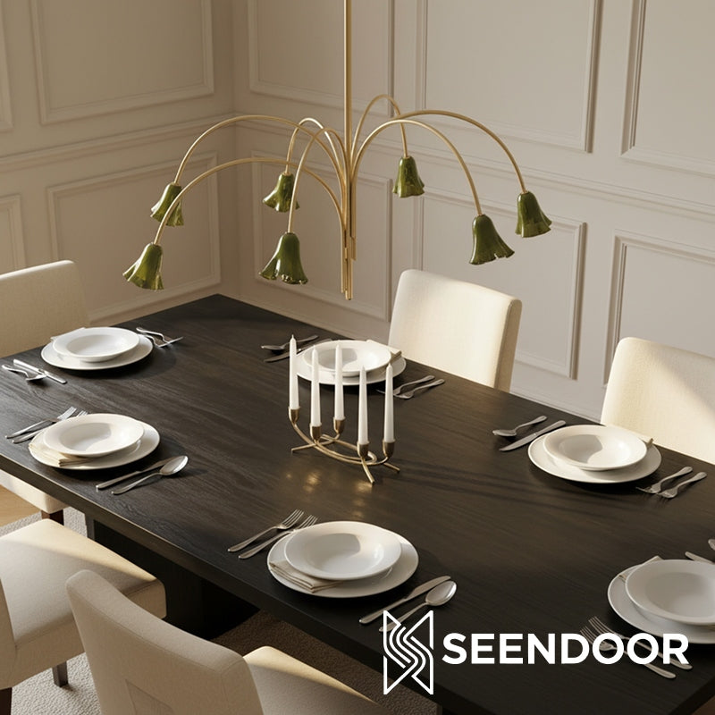 Bellina Sculptural Flower Chandelier for Bedroom and Entryway