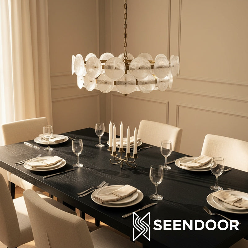 Lorenzo Overlapping Glass Discs – Vintage Lighting for Living Room