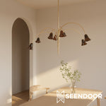 Load image into Gallery viewer, Bellina Sculptural Flower Chandelier for Bedroom and Entryway