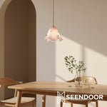 Cargar imagen en el visor de la galería, Lámpara colgante con pantalla floral Bellina Iluminación decorativa para el hogar