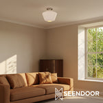 Load image into Gallery viewer, Merin Geometric Glass Modern Flush Mount for Hallway &amp; Bedroom
