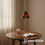 Cargar imagen en el visor de la galería, Lámpara colgante con pantalla floral Bellina Iluminación decorativa para el hogar