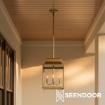 Afbeelding laden in galerijweergave, Yolvira Moderne Buitenlantaarn Hanglamp - Metalen Hanglamp voor Buitenruimtes
