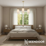 Load image into Gallery viewer, Lumivelle Sculptural Contemporary Chandelier for Entryway &amp; Foyer
