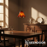 Cargar imagen en el visor de la galería, Lámpara colgante con pantalla floral Bellina Iluminación decorativa para el hogar