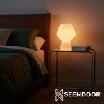 Load image into Gallery viewer, Novarise Textured Glass Modern Table Lamp for Bedside &amp; Office
