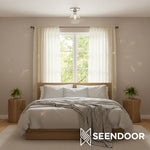 Load image into Gallery viewer, Merin Geometric Glass Modern Flush Mount for Hallway &amp; Bedroom
