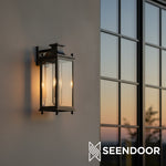 Afbeelding laden in galerijweergave, Yolvira Buitenmuurlamp Sconce - Veelzijdige Metalen Lantaarn
