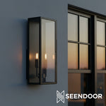 Afbeelding laden in galerijweergave, Ferrix Industriële IJzeren Buitenmuurlamp - Verlichting Stijlvolle Exterieur Glasverlichting
