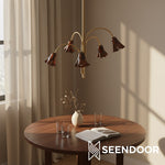 Load image into Gallery viewer, Bellina Sculptural Flower Chandelier for Bedroom and Entryway