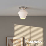 Load image into Gallery viewer, Merin Geometric Glass Modern Flush Mount for Hallway &amp; Bedroom
