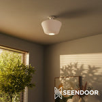 Load image into Gallery viewer, Merin Geometric Glass Modern Flush Mount for Hallway &amp; Bedroom
