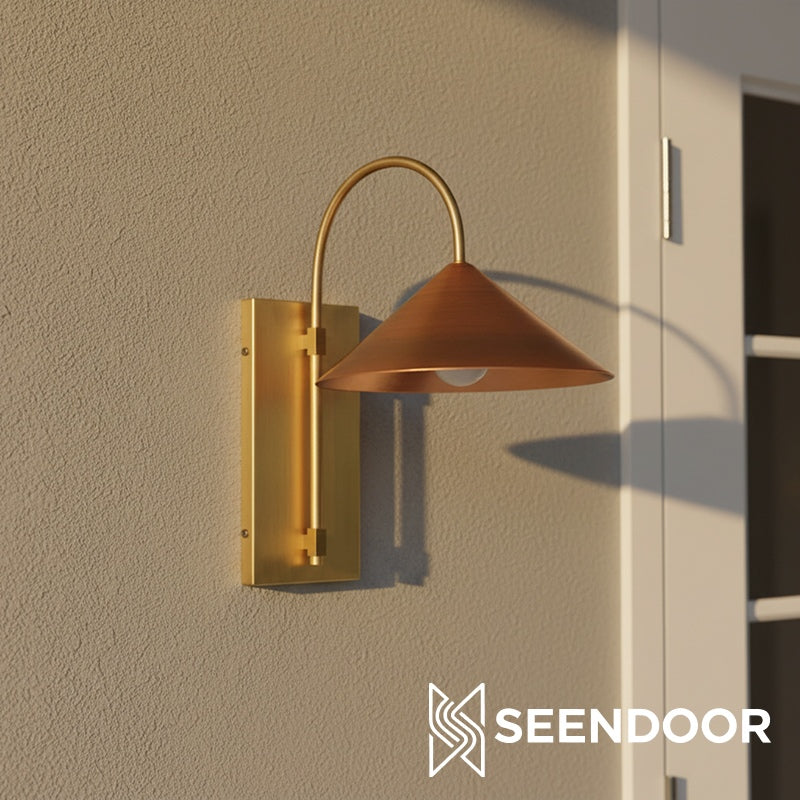 Conique Metal Arch Wall Sconce - Minimalist Light for Modern Interiors