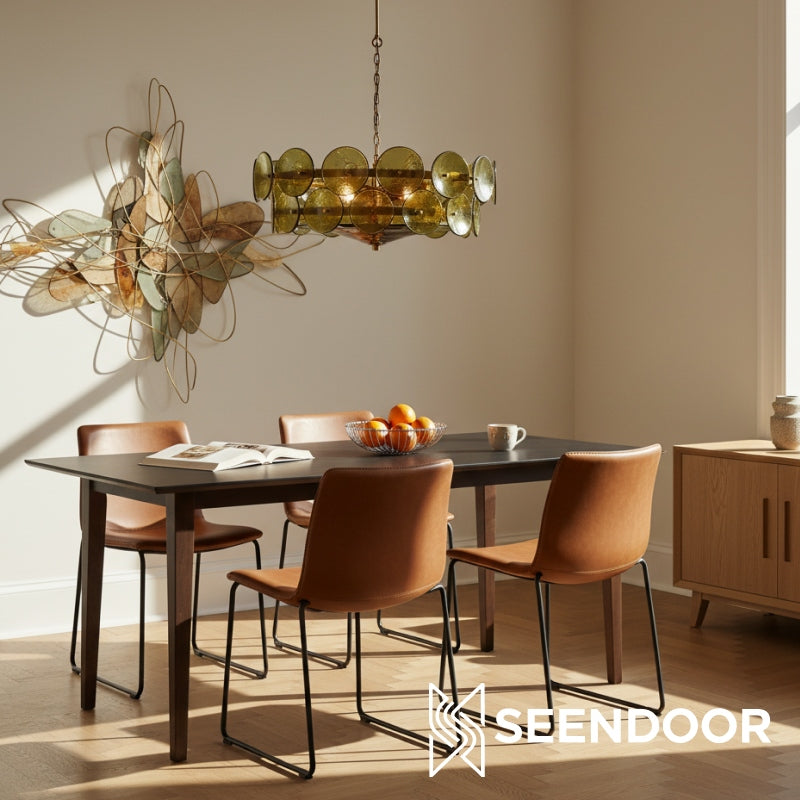 Lorenzo Overlapping Glass Discs – Vintage Lighting for Living Room