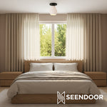 Load image into Gallery viewer, Merin Geometric Glass Modern Flush Mount for Hallway &amp; Bedroom
