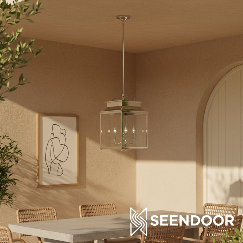 Yolvira Moderne Buitenlantaarn Hanglamp - Metalen Hanglamp voor Buitenruimtes