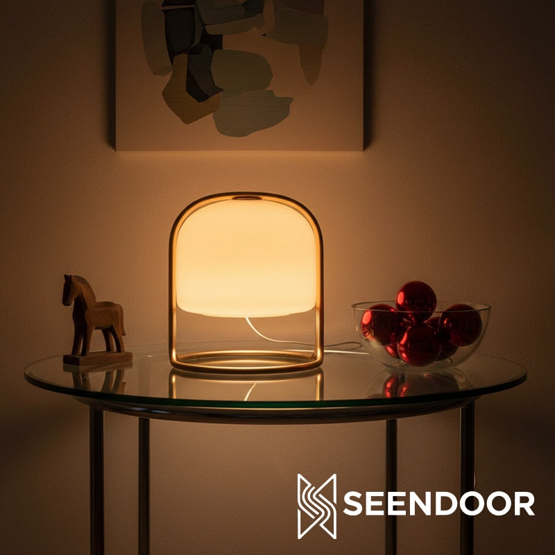 Delvora Classic Vintage Table Lamp for Cozy Living Room & Home Office