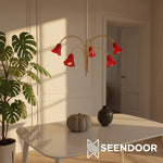 Load image into Gallery viewer, Bellina Sculptural Flower Chandelier for Bedroom and Entryway