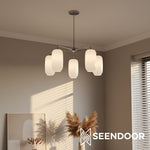 Load image into Gallery viewer, Lumivelle Sculptural Contemporary Chandelier for Entryway &amp; Foyer
