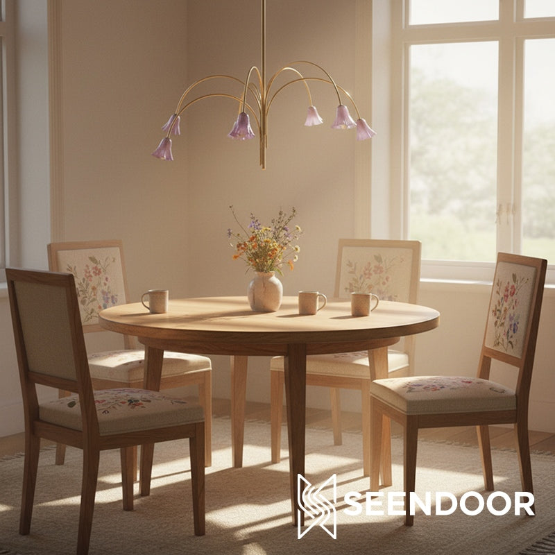 Bellina Sculptural Flower Chandelier for Bedroom and Entryway