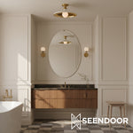 Afbeelding laden in galerijweergave, Forvara Boerderij Metaal Opbouwlamp - Zwarte of Witte Plafondlamp
