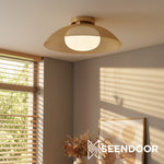 Load image into Gallery viewer, Elorina Dome Shade Contemporary Ceiling Light for Kitchen &amp; Bathroom
