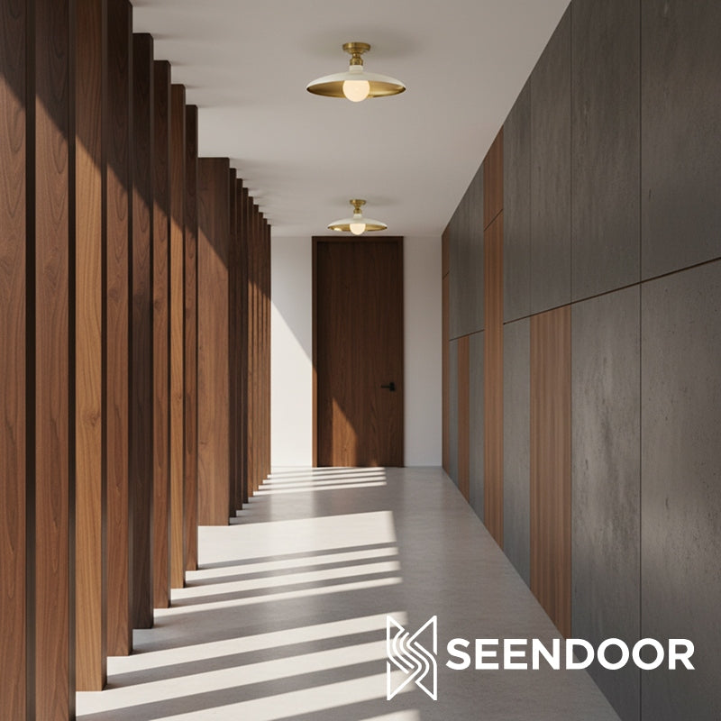 Forvara Boerderij Metaal Opbouwlamp - Zwarte of Witte Plafondlamp