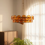 Load image into Gallery viewer, Lorenzo Overlapping Glass Discs – Vintage Lighting for Living Room
