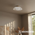 Load image into Gallery viewer, Elorina Dome Shade Contemporary Ceiling Light for Kitchen &amp; Bathroom
