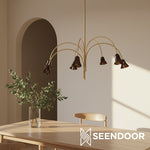 Load image into Gallery viewer, Bellina Sculptural Flower Chandelier for Bedroom and Entryway