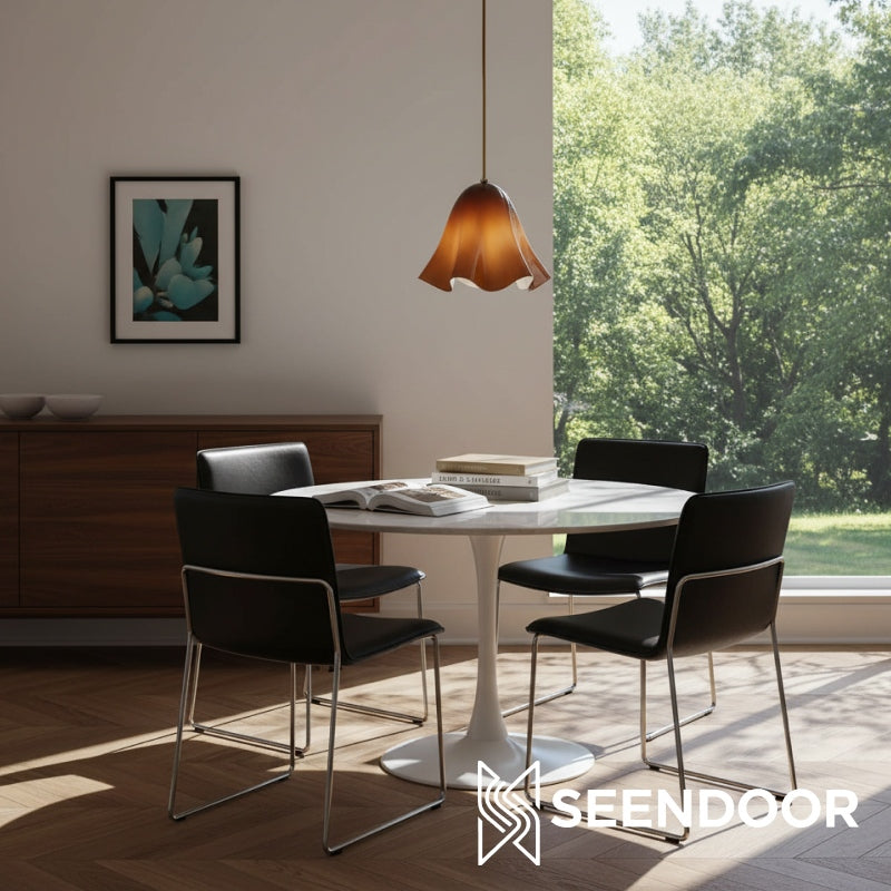 Lámpara colgante con pantalla floral Bellina Iluminación decorativa para el hogar