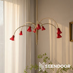 Load image into Gallery viewer, Bellina Sculptural Flower Chandelier for Bedroom and Entryway