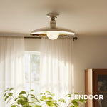 Afbeelding laden in galerijweergave, Forvara Boerderij Metaal Opbouwlamp - Zwarte of Witte Plafondlamp
