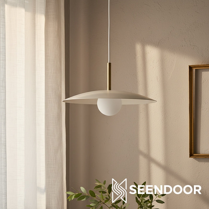 Curva Metal Globe Pendant Light - Modern Minimalist Light for Kitchen