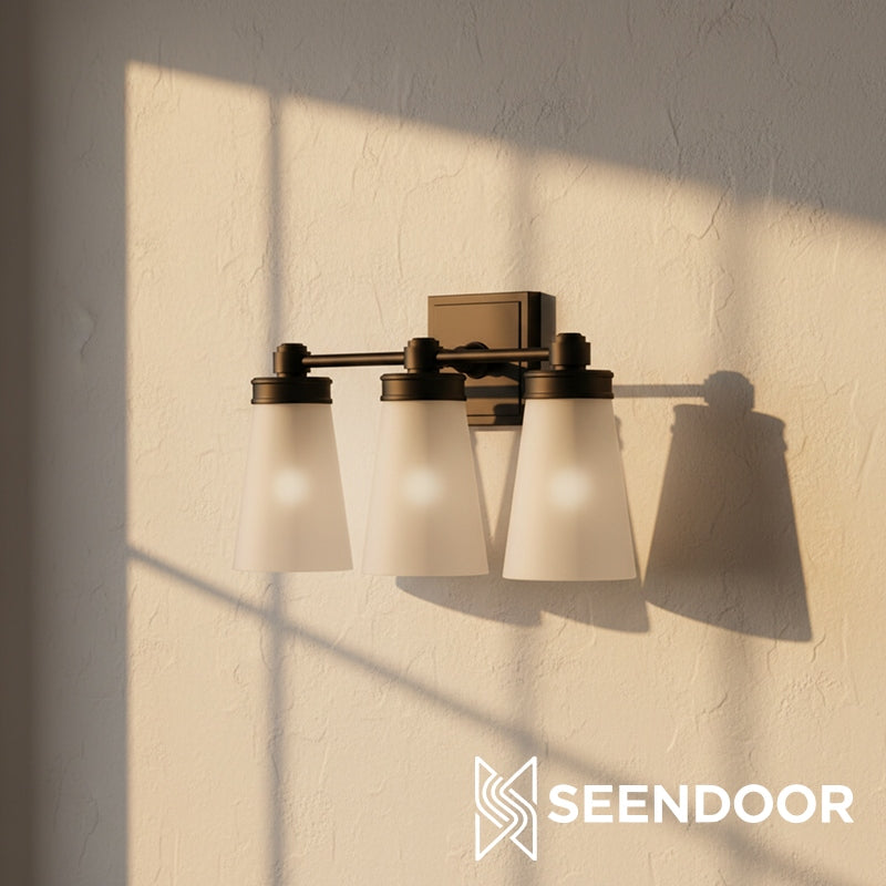 Derlina Classic Multi-head Glass Shade Wall Lamp for Bathroom & Bedroom