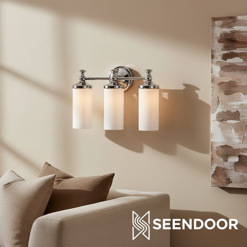 Kalvora Curved Arm Design Modern Wall Sconce for Bedroom & Living Room
