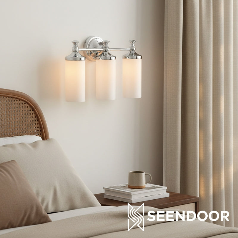 Kalvora Curved Arm Design Modern Wall Sconce for Bedroom & Living Room