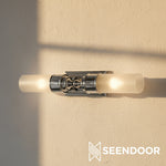 Load image into Gallery viewer, Kalvora Frosted Tube Wall Sconce Retro Modern Light for Indoor Spaces
