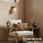 Load image into Gallery viewer, Kalvora Curved Arm Design Modern Wall Sconce for Bedroom &amp; Living Room
