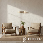 Load image into Gallery viewer, Kalvora Frosted Tube Wall Sconce Retro Modern Light for Indoor Spaces
