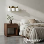 Load image into Gallery viewer, Kalvora Curved Arm Design Modern Wall Sconce for Bedroom &amp; Living Room
