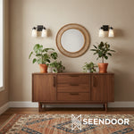 Load image into Gallery viewer, Derlina Classic Multi-head Glass Shade Wall Lamp for Bathroom &amp; Bedroom
