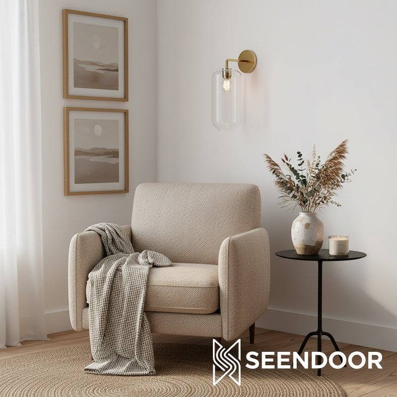 Lumivelle Sculptural Form Contemporary Wall Light for Hallway & Entryway