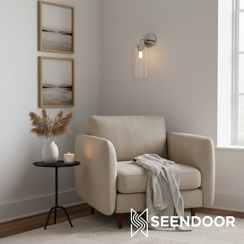 Lumivelle Sculptural Form Contemporary Wall Light for Hallway & Entryway