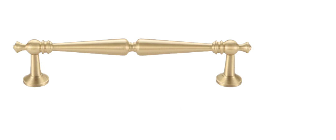 Scandinavian Brass Cabinet Pulls 3-3/4"cc With High-Quality Metallic For Decorative Appeal-Seendoor