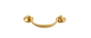 Ball Cream Style Brass Cabinet Pulls 3-3/4