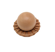 Semi-circular Rattan Handle Wooden Cabinet Pulls With Petite Bohemian Style-Seendoor